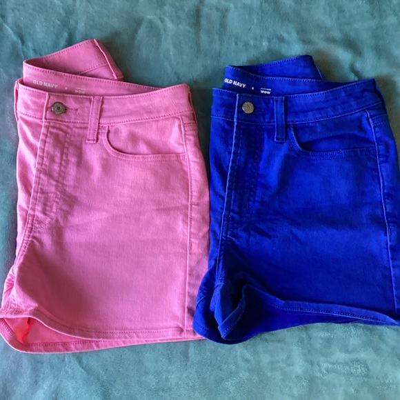 Old Navy Pants - Old Navy Vibrant Pink and Bold Blue Shorts
